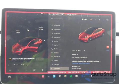 2023 Tesla Model 3 Rear-Wheel Drive from USA, damaged, VIN 5YJ3E1EA4PF659328